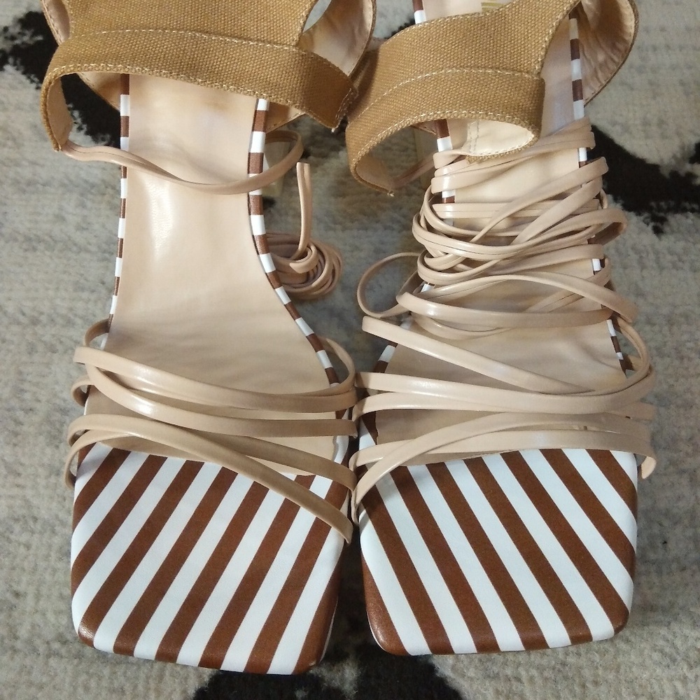 Strappy Heeled Sandals (NWOB)